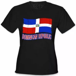 Bewild Dominican Republic Vintage Flag Girl's T-Shirt Nationality & Ethnic