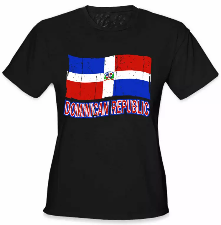 Bewild Dominican Republic Vintage Flag Girl's T-Shirt Nationality & Ethnic 3 Bewild Dominican Republic Vintage Flag Girl's T-Shirt Nationality & Ethnic