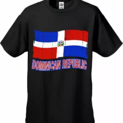 Bewild Dominican Republic Vintage Flag Men's T-Shirt Nationality & Ethnic