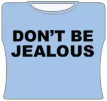 Bewild Don't Be Jealous Girls T-Shirt (Lt. Blue)
