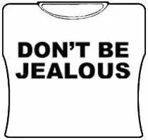 Bewild Don't Be Jealous Girls T-Shirt (White)