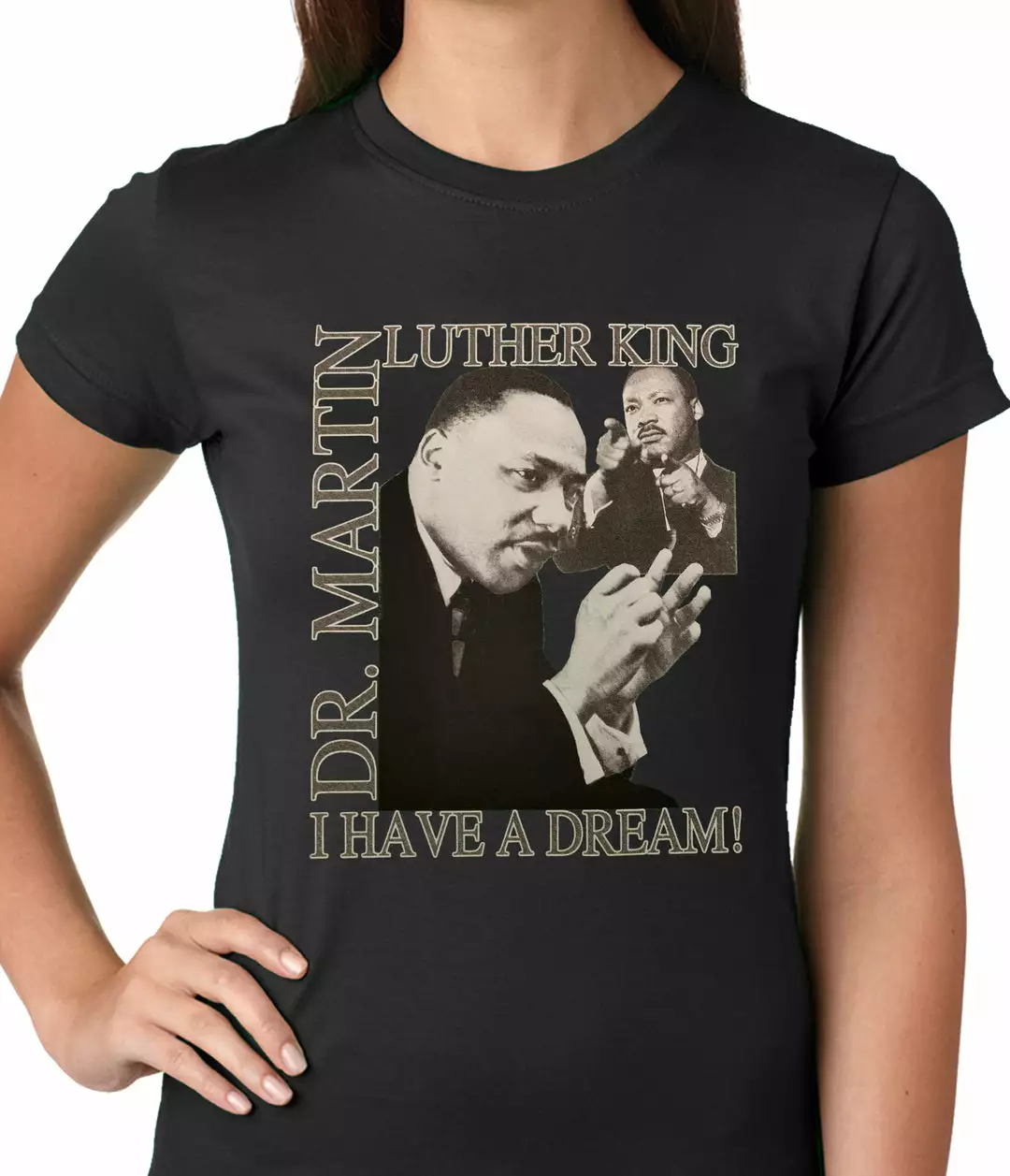 Bewild Dr. Martin Luther King Jr. "I Have A Dream" Girl's T-Shirt Nationality & Ethnic 3 Bewild Dr. Martin Luther King Jr. "I Have A Dream" Girl's T-Shirt Nationality & Ethnic