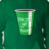 Bewild Drink Till Yer Irish Green Cup Adult Hoodie St.Patricks Day