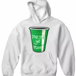 Bewild Drink Till Yer Irish Green Cup Adult Hoodie St.Patricks Day