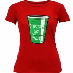 Bewild St.Patricks Day Drink Till Yer Irish Green Cup Girl's T-Shirt 20 Bewild St.Patricks Day Drink Till Yer Irish Green Cup Girl's T-Shirt