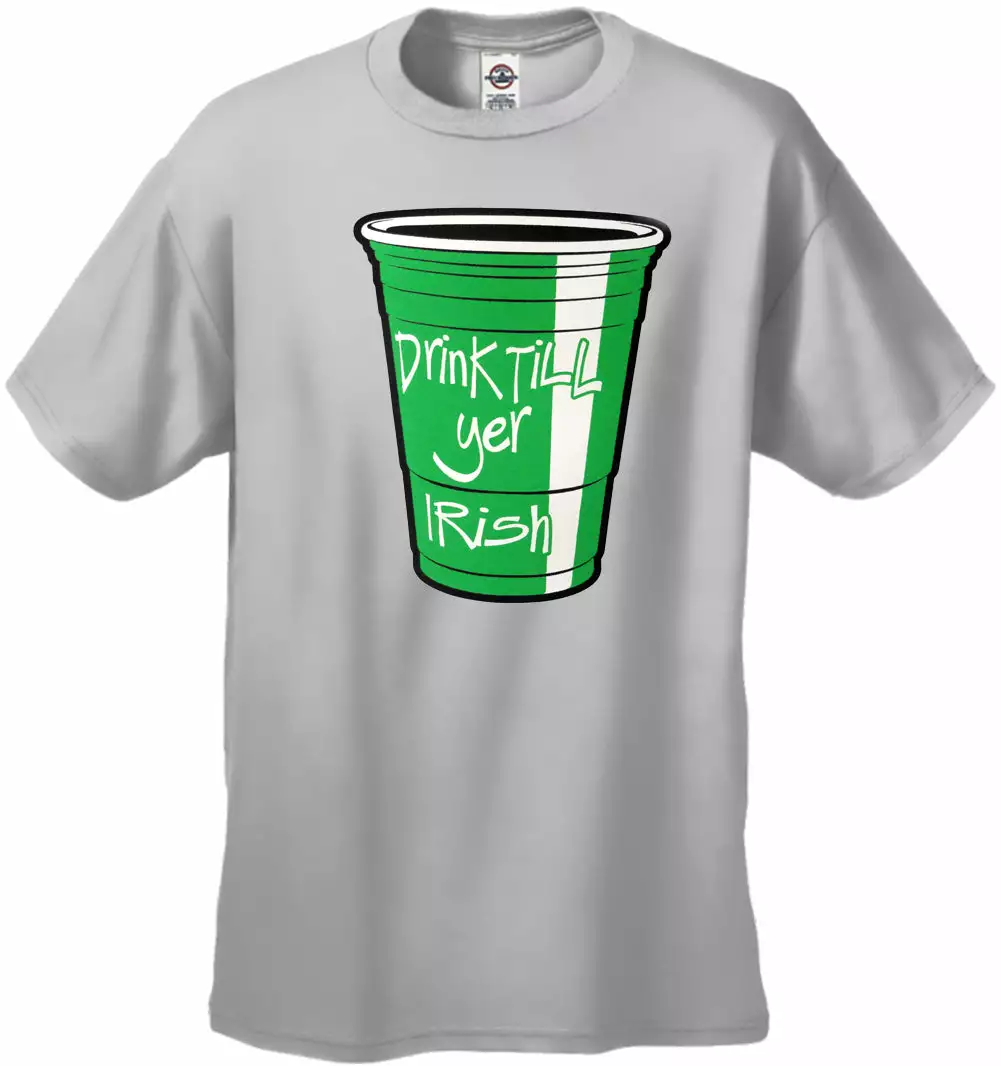 Bewild St.Patricks Day Drink Till Yer Irish Green Cup Men's T-Shirt 10 Bewild St.Patricks Day Drink Till Yer Irish Green Cup Men's T-Shirt