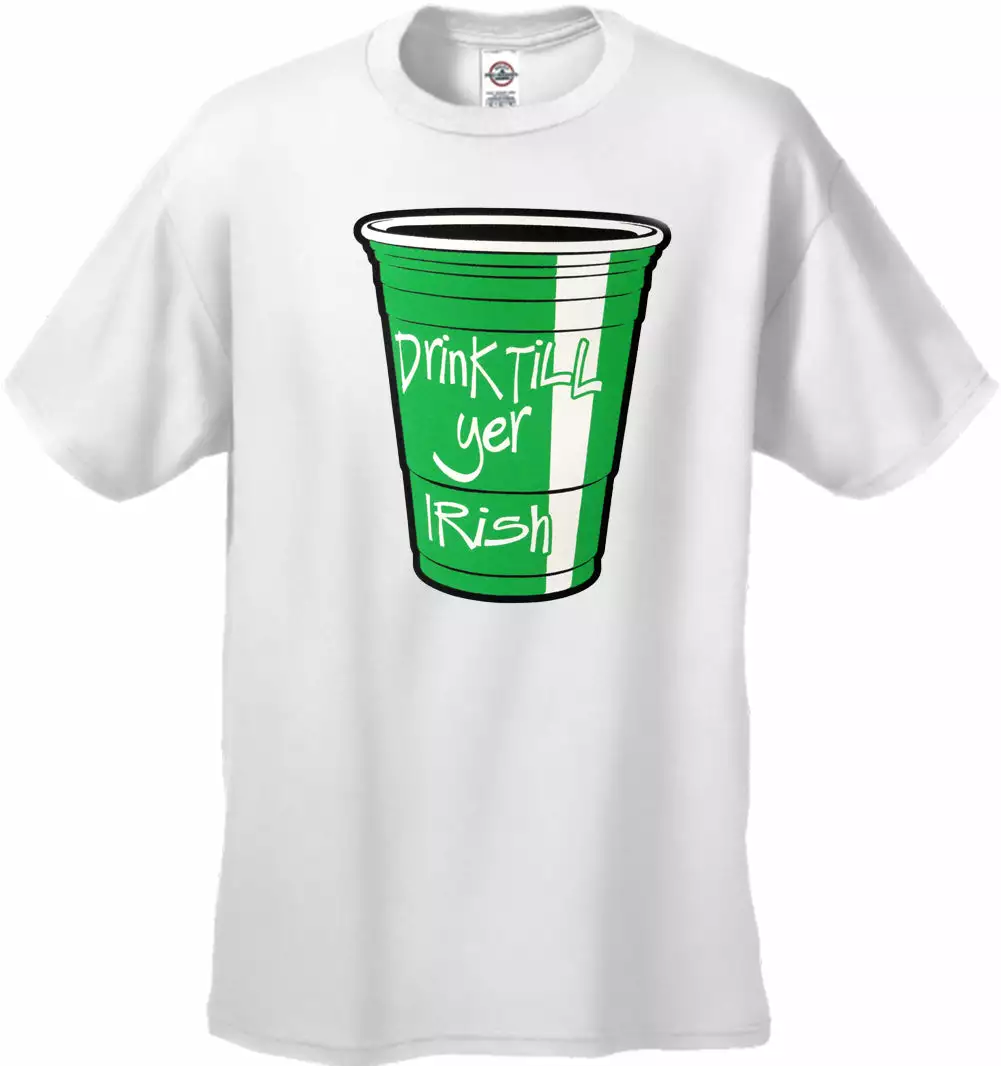 Bewild St.Patricks Day Drink Till Yer Irish Green Cup Men's T-Shirt 13 Bewild St.Patricks Day Drink Till Yer Irish Green Cup Men's T-Shirt