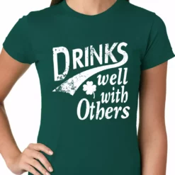 Bewild Drinks Well With Other Irish St. Patrick's Day Girls T-shirt St.Patricks Day 12 Bewild Drinks Well With Other Irish St. Patrick's Day Girls T-shirt St.Patricks Day