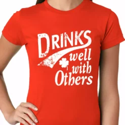 Bewild Drinks Well With Other Irish St. Patrick's Day Girls T-shirt St.Patricks Day 15 Bewild Drinks Well With Other Irish St. Patrick's Day Girls T-shirt St.Patricks Day