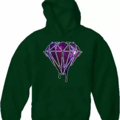 Bewild Dripping Purple Galaxy Diamond Adult Hoodie Cool Funny & Offensive