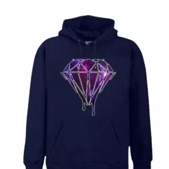 Bewild Dripping Purple Galaxy Diamond Adult Hoodie Cool Funny & Offensive