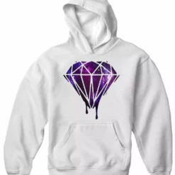 Bewild Dripping Purple Galaxy Diamond Adult Hoodie Cool Funny & Offensive