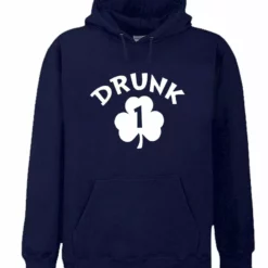 Bewild Drunk 1 Irish Shamrock Adult Hoodie St.Patricks Day