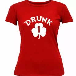 Bewild Cool Funny & Offensive Drunk 1 Irish Shamrock Girl's T-Shirt