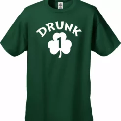 Bewild Drunk 1 Irish Shamrock Men's T-Shirt