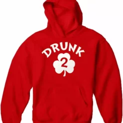 Bewild Drunk 2 Irish Shamrock Adult Hoodie St.Patricks Day