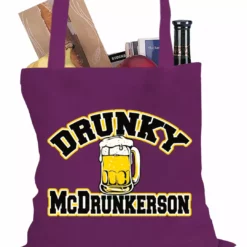 Bewild Drunky McDrunkerson Funny Tote Bag