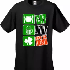 Bewild Eat Drink And Be Irish Men's T-Shirt St.Patricks Day