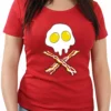 Bewild Eggs Bacon Skull Girl's T-Shirt Cool Funny & Offensive 2 Bewild Eggs Bacon Skull Girl's T-Shirt Cool Funny & Offensive