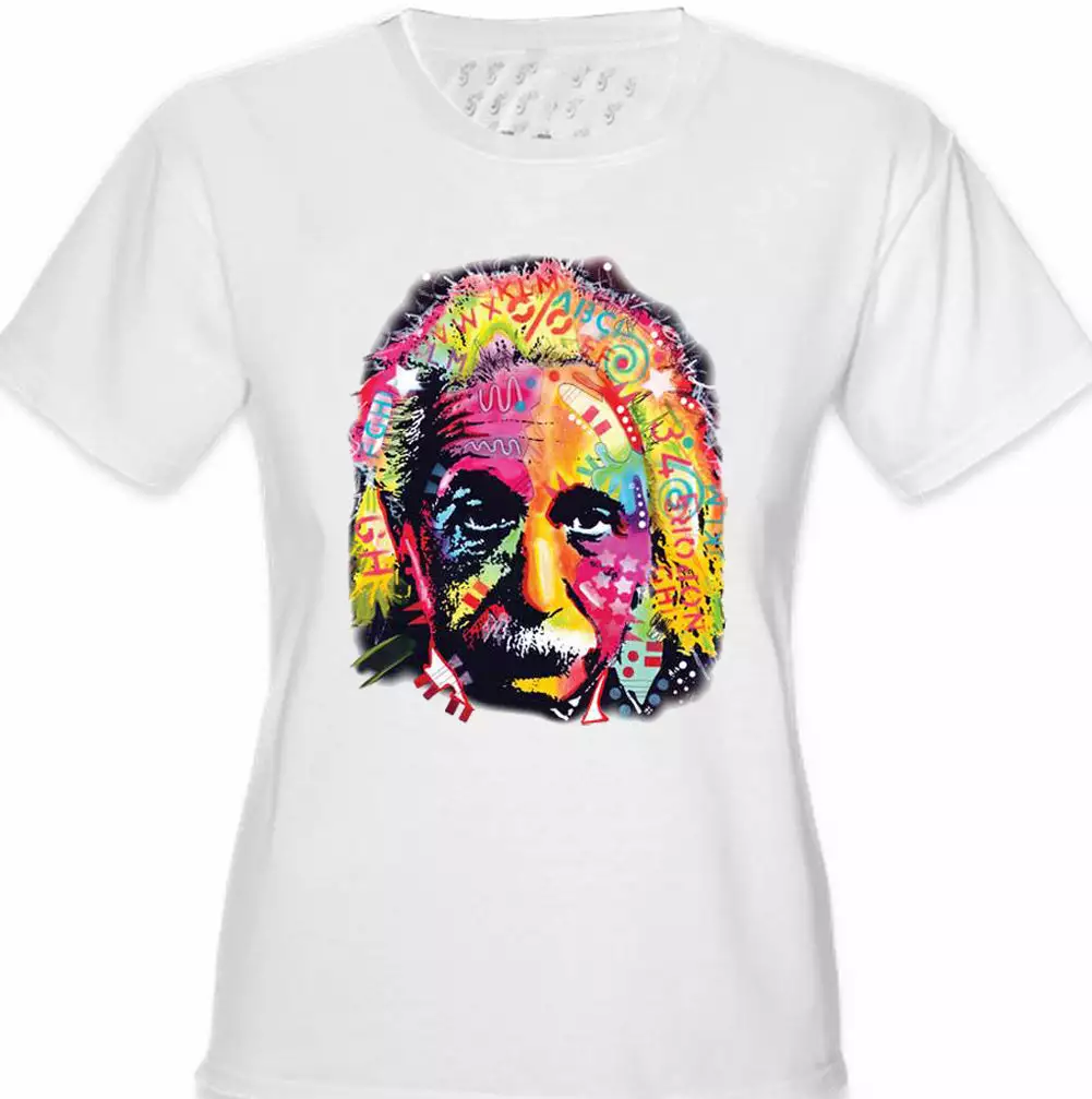 Bewild Cool Funny & Offensive Einstein Graffiti Fractal Girl's T-Shirt 5 Bewild Cool Funny & Offensive Einstein Graffiti Fractal Girl's T-Shirt
