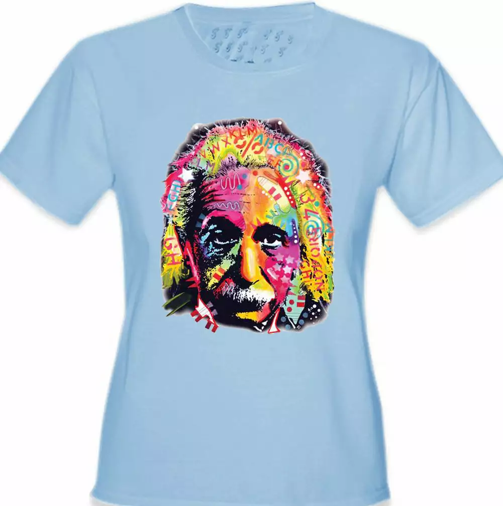 Bewild Cool Funny & Offensive Einstein Graffiti Fractal Girl's T-Shirt 6 Bewild Cool Funny & Offensive Einstein Graffiti Fractal Girl's T-Shirt