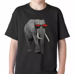 Bewild Cool Funny & Offensive Elephant Wearing Sunglasses Kids T-shirt