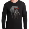 Bewild Elephant Wearing Sunglasses Thermal Shirt Cool Funny & Offensive