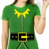 Bewild Elf T-Shirt - Girl's Elf T-Shirt (Kelly Green) Holiday Prints