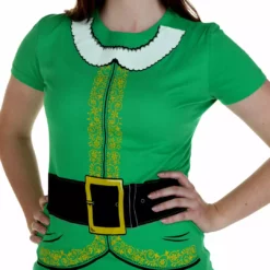 Bewild Elf Tuxedo Costume Girl's T-Shirt Holiday Prints