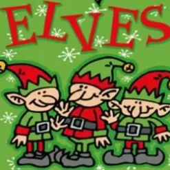 Bewild Elf Tuxedo Costume Girl's T-Shirt Holiday Prints