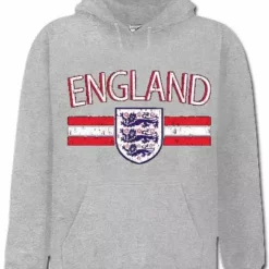 Bewild Nationality & Ethnic England Vintage Shield International Mens Hoodie