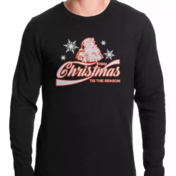 Bewild Enjoy Christmas Tis The Season Thermal Shirt Holiday Prints