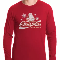 Bewild Enjoy Christmas Tis The Season Thermal Shirt Holiday Prints