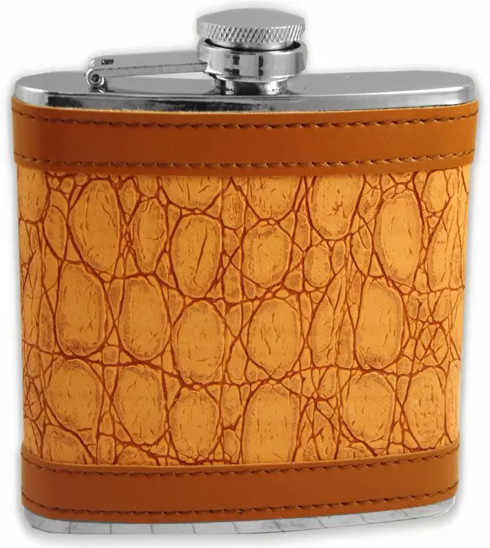 Bewild Exotic Leathers 6 Oz. Hip Flask 5 Bewild Exotic Leathers 6 Oz. Hip Flask
