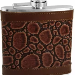 Bewild Exotic Leathers 6 Oz. Hip Flask