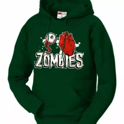 Bewild Halloween Prints Eye Heart Zombies Adult Hoodie
