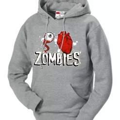 Bewild Halloween Prints Eye Heart Zombies Adult Hoodie