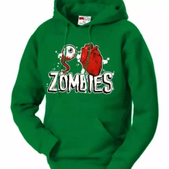 Bewild Halloween Prints Eye Heart Zombies Adult Hoodie