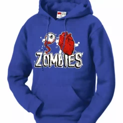 Bewild Halloween Prints Eye Heart Zombies Adult Hoodie