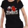 Bewild Halloween Prints Halloween Costume T-shirts - Eye Heart Zombies Girls T-shirt