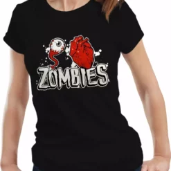 Bewild Halloween Prints Halloween Costume T-shirts - Eye Heart Zombies Girls T-shirt