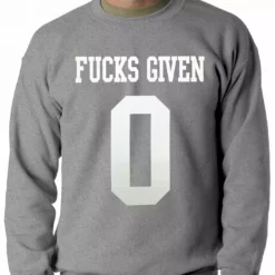 Bewild F*cks Given 0 Adult Crewneck