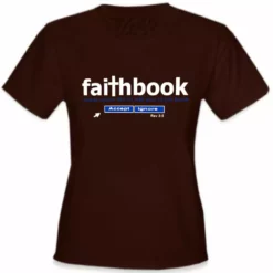 Bewild Cool Funny & Offensive Faithbook Girl's T-Shirt
