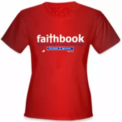 Bewild Cool Funny & Offensive Faithbook Girl's T-Shirt