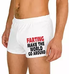 Bewild Farting Makes The World Go Round Boxer Shorts Men's Boxers
