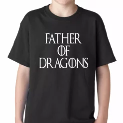 Bewild Comic Con & Gaming Clothing Video Game T-Shirts Father Of Dragons Kids T-shirt