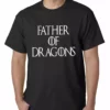Bewild Father Of Dragons Mens T-shirt Comic Con & Gaming Clothing, Video Game