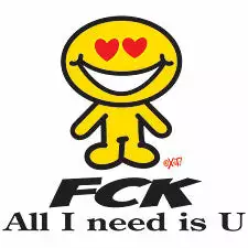 Bewild Cool Funny & Offensive FCK All I Need Is U Girls T-Shirt