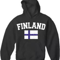 Bewild Finland Vintage Flag International Hoodie