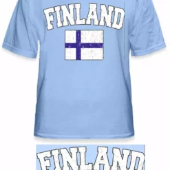 Bewild Finland Vintage Flag International Mens T-Shirt